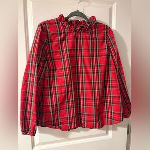 J. Crew plaid blouse